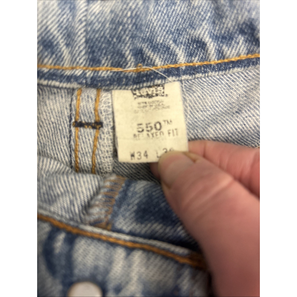 Vtg Levis Cut Off Jean Shorts High Rise Distressed Womens Sequel 30” Waist - Picture 3 of 6